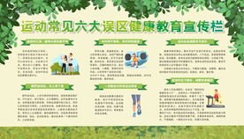 运动健身健康教育宣传栏