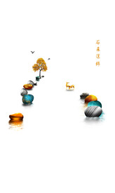 高清分层透明底推拉门打印图