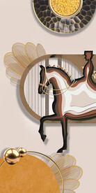 轻奢装饰画 骑士 马