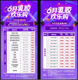 618电商紫色促销海报