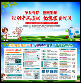 2022年世界卒中日宣传栏