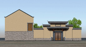 民宿外立面效果图