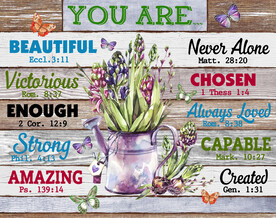 木板木纹英文挂板