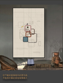 罗马古典色块抽象画