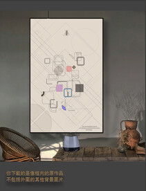 罗马古典色块抽象画