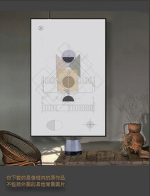 罗马古典色块抽象画