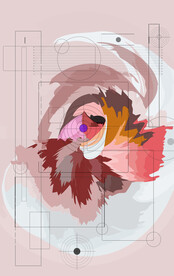 罗马古典色块抽象画