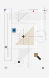 罗马古典色块抽象画