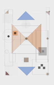 罗马古典色块抽象画