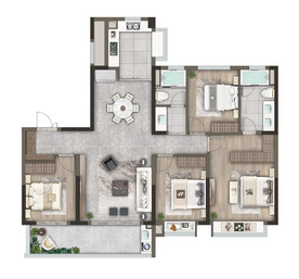 户型图 家配图 洋房图图片