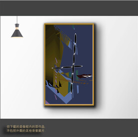 新中式简约抽象装饰画