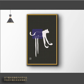 新中式简约抽象装饰画