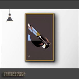 新中式简约抽象装饰画