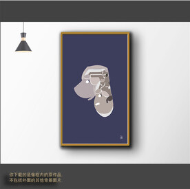 新中式简约抽象装饰画