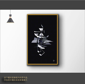 新中式简约抽象装饰画