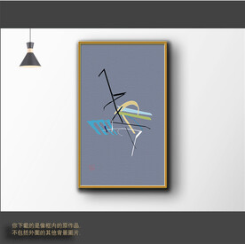 新中式简约抽象装饰画