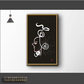 新中式简约抽象装饰画