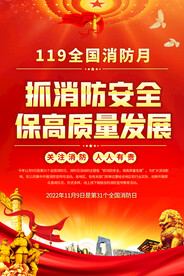 全国消防日宣传海报
