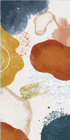 装饰画 抽象油墨画 彩绘