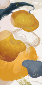 装饰画 抽象油墨画 彩绘