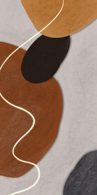 装饰画 抽象油墨画 彩绘