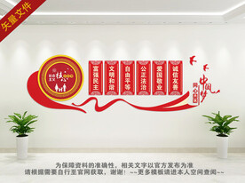 核心价值观文化墙