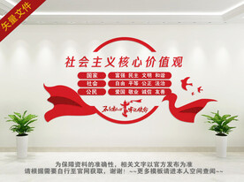 社会主义核心价值观文化墙