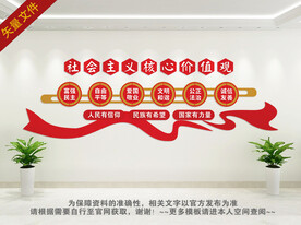 社会主义核心价值观文化墙