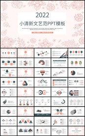 清新简约工作总结计划PPT模板