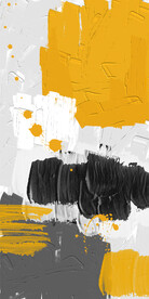 装饰画 抽象油墨画 彩绘