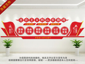 社会主义核心价值观文化墙