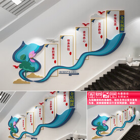 全民阅读楼道文化墙