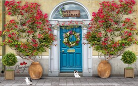 欧美田园风家居场景背景墙壁画