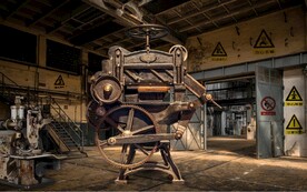 复古怀旧废弃工厂工业风背景墙