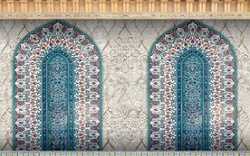 3D伊斯兰建筑花纹背景墙壁画