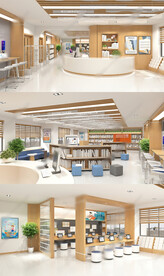 校园文化图书馆su模型