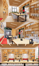 有声阅览室su模型