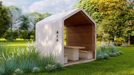 现代景观小建筑su模型