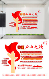 五个必由之路文化墙