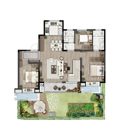 户型图 家配图 洋房图图片