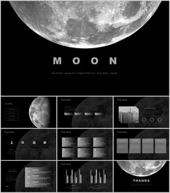 原创科幻风PPT模板