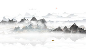 客厅 最新爆款山水 tIf分层