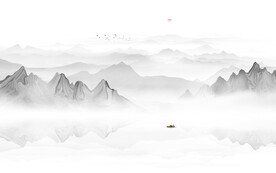 新中式电视背景墙