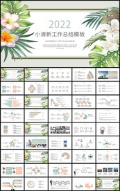 彩绘花卉工作总结述职报告ppt