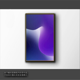 3D渐变抽象色块装饰画