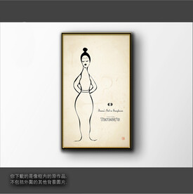 抽象简笔装饰画