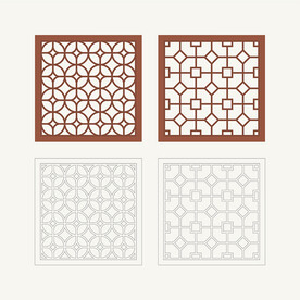 正方形窗花格 花窗