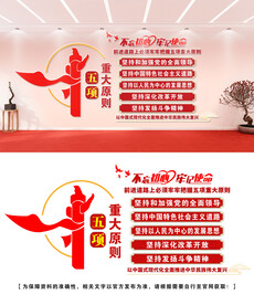 五项重大原则文化墙