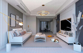 客厅餐厅布置模型