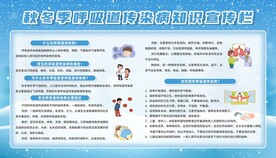 预防秋季传染病健康教育展板